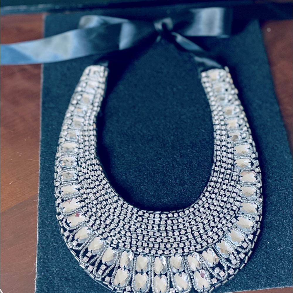 “I.N.C.” Rhinestones Necklace/ 
 Collar